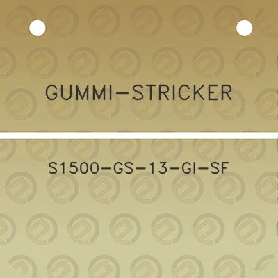 gummi-stricker-s1500-gs-13-gi-sf