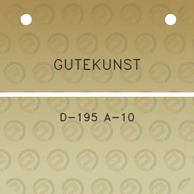 gutekunst-d-195-a-10