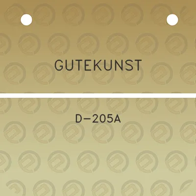 gutekunst-d-205a