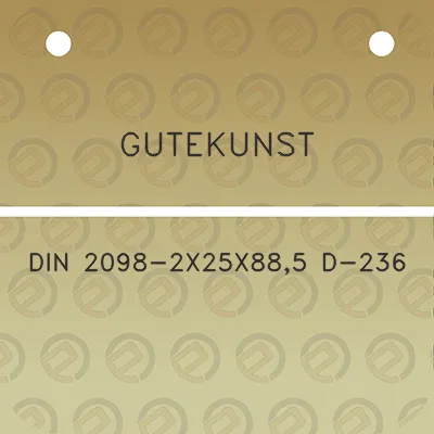 gutekunst-din-2098-2x25x885-d-236