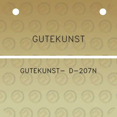 gutekunst-gutekunst-d-207n