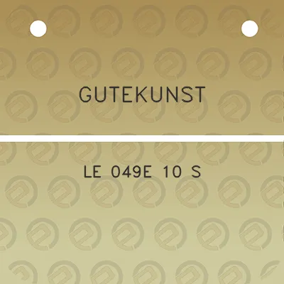 gutekunst-le-049e-10-s