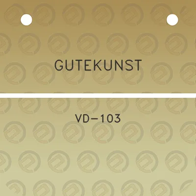 gutekunst-vd-103