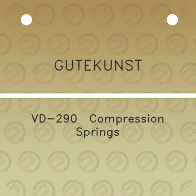 gutekunst-vd-290-compression-springs