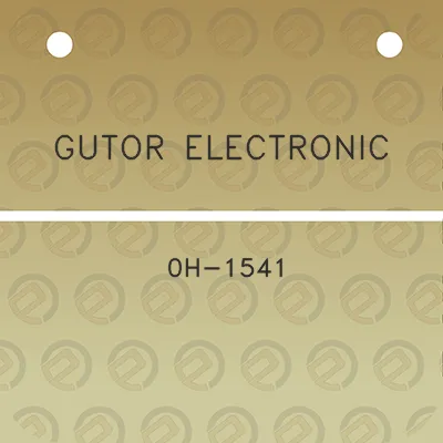 gutor-electronic-0h-1541