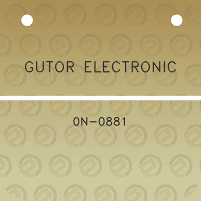 gutor-electronic-0n-0881