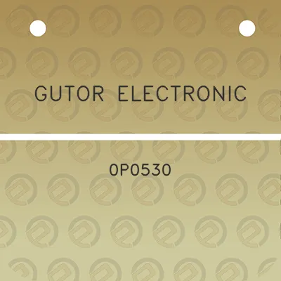 gutor-electronic-0p0530