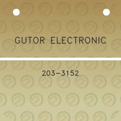 gutor-electronic-203-3152