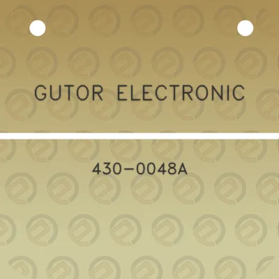 gutor-electronic-430-0048a