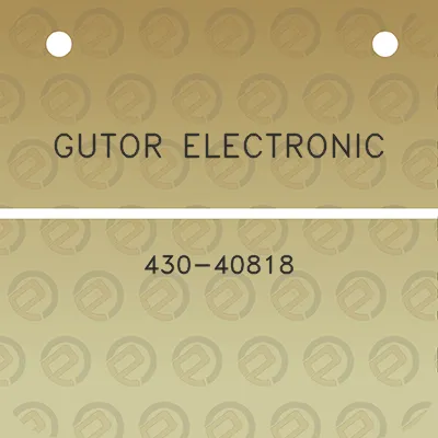 gutor-electronic-430-40818