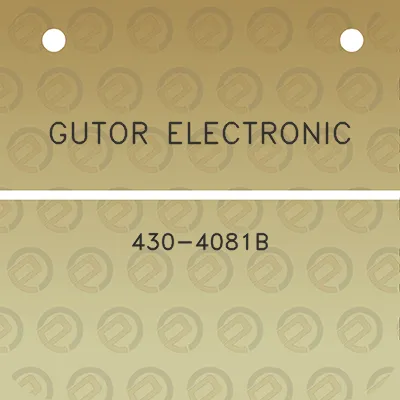 gutor-electronic-430-4081b