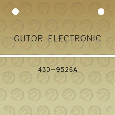 gutor-electronic-430-9526a