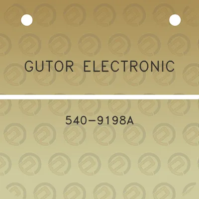 gutor-electronic-540-9198a