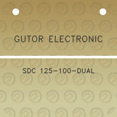 gutor-electronic-sdc-125-100-dual