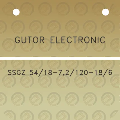 gutor-electronic-ssgz-5418-72120-186