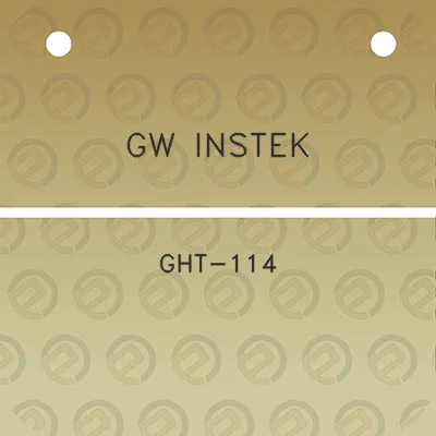 gw-instek-ght-114