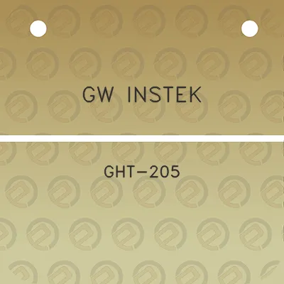 gw-instek-ght-205