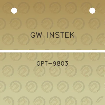 gw-instek-gpt-9803