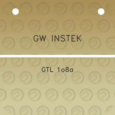 gw-instek-gtl-1o8a