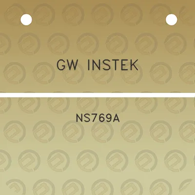 gw-instek-ns769a