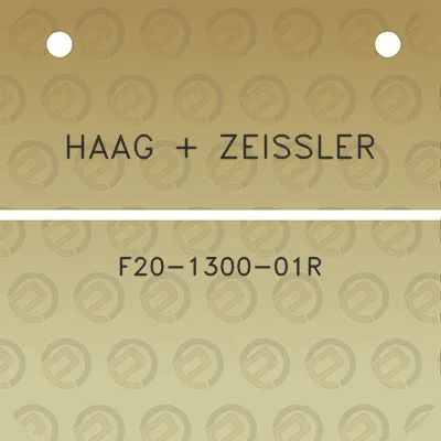 haag-zeissler-f20-1300-01r