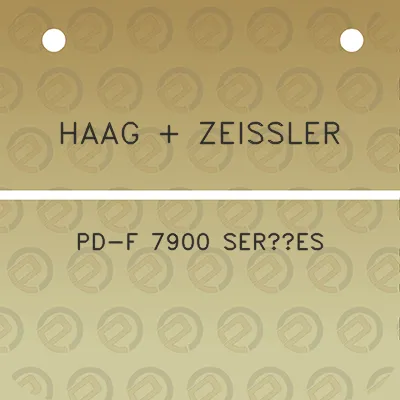 haag-zeissler-pd-f-7900-series