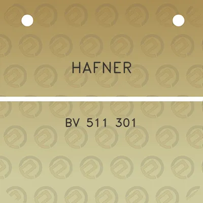 hafner-bv-511-301