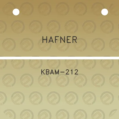 hafner-kbam-212