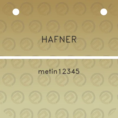 hafner-metin12345