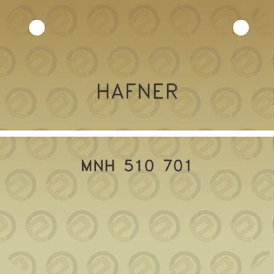 hafner-mnh-510-701