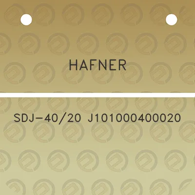 hafner-sdj-4020-j101000400020