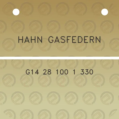 hahn-gasfedern-g14-28-100-1-330