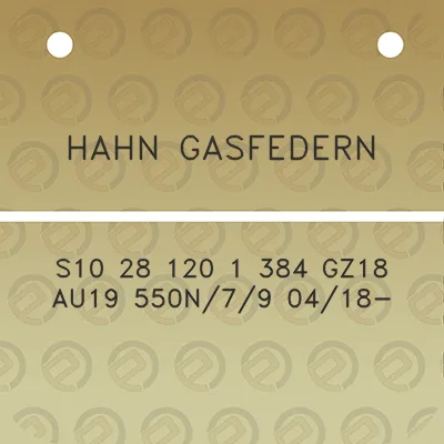 hahn-gasfedern-s10-28-120-1-384-gz18-au19-550n79-0418