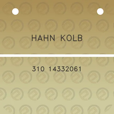 hahn-kolb-310-14332061