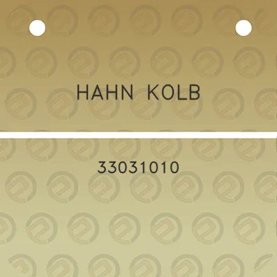 hahn-kolb-33031010