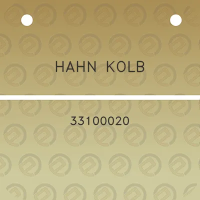 hahn-kolb-33100020