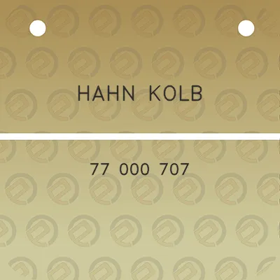 hahn-kolb-77-000-707