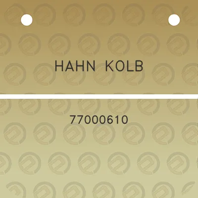 hahn-kolb-77000610