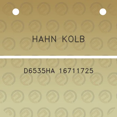 hahn-kolb-d6535ha-16711725