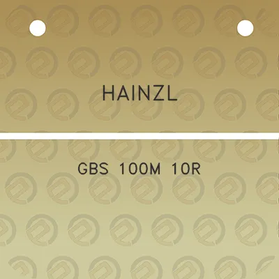 hainzl-gbs-100m-10r