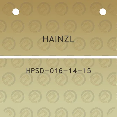 hainzl-hpsd-016-14-15