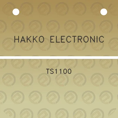 hakko-electronic-ts1100