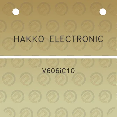 hakko-electronic-v606ic10