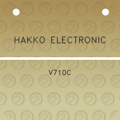 hakko-electronic-v710c