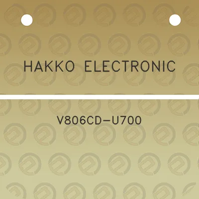 hakko-electronic-v806cd-u700