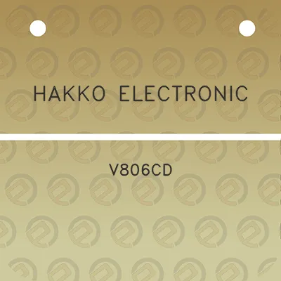 hakko-electronic-v806cd