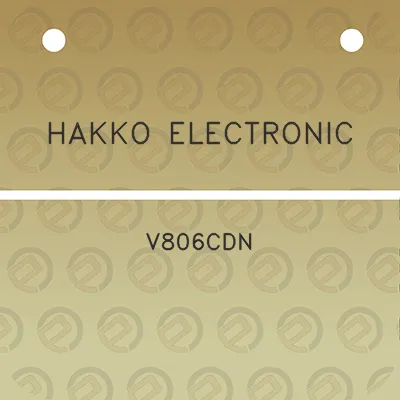 hakko-electronic-v806cdn