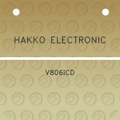 hakko-electronic-v806icd