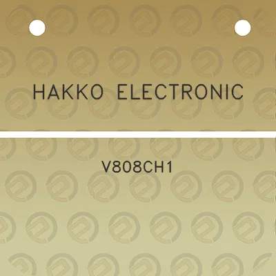 hakko-electronic-v808ch1