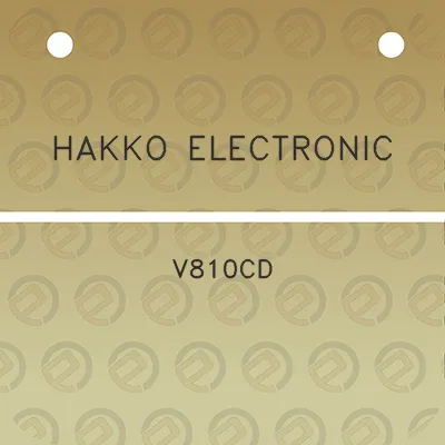 hakko-electronic-v810cd